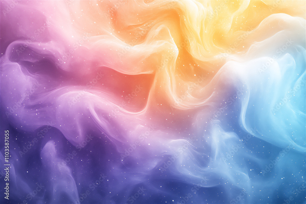 Fototapeta premium Colorful foggy background