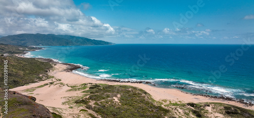 Scenic view of Longpan Park in Taiwan showcasing pristine beaches and turquoise waters photo