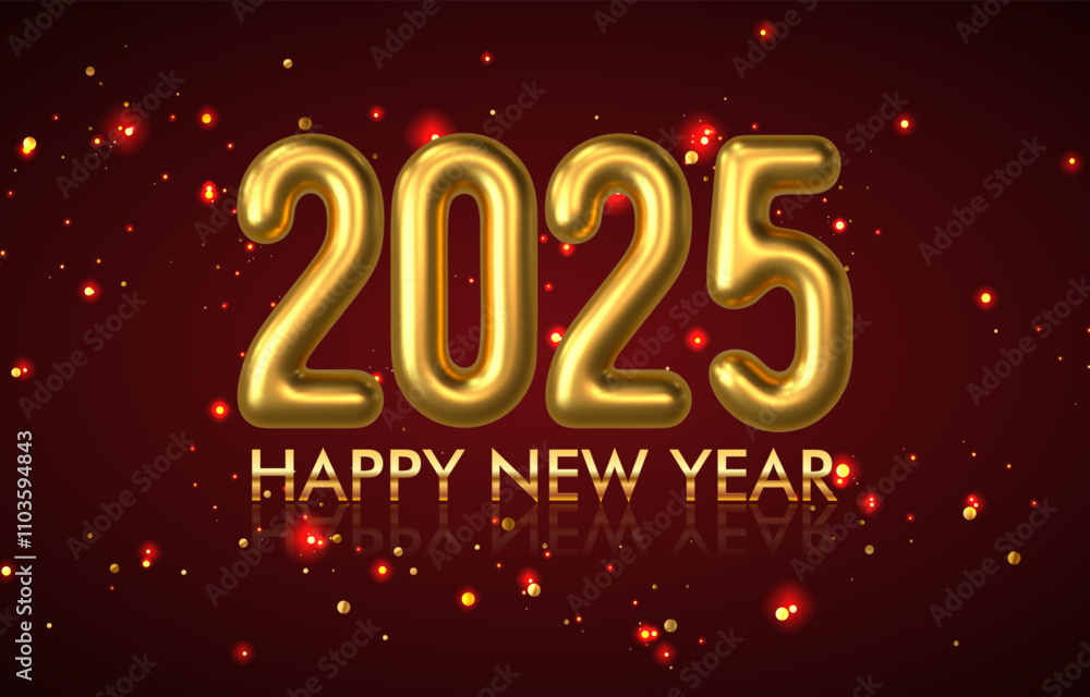 2025 happy new year template banner with modern 3d text effect and beautiful sparkle luxury shiny ornament abstract gradient red background design 72 2025 happy new year template banner with modern 3d text effect and beautiful sparkle luxury shiny ornament abstract gradient red background design 72