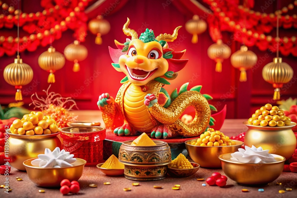 Festive Chinese New Year 2024 Sale Background Featuring Cute Dragon Zodiac and Gold Ingot for Holiday Banners, Web, Poster, and Flyer Designs Festive Chinese New Year 2024 Sale Background Featuring Cute Dragon Zodiac and Gold Ingot for Holiday Banners, Web, Poster, and Flyer Designs