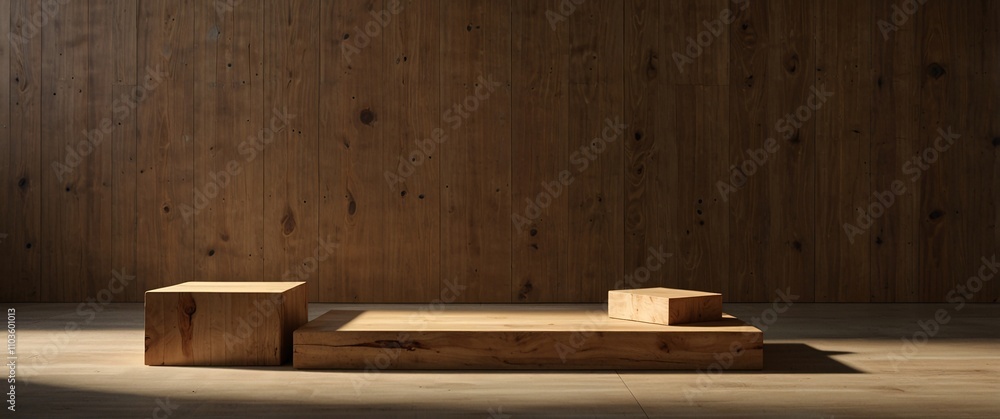 Wooden Product Display: Rustic Elegance Wooden Product Display: Rustic Elegance
