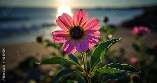 Rośliny, różnokolorowe kwiaty i ich otoczenie.