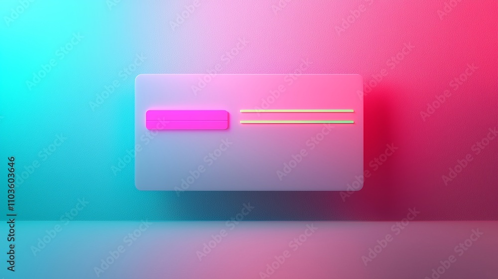 Special offer membership concept. Abstract colorful card design with neon accents on a textured background. Special offer membership concept. Abstract colorful card design with neon accents on a textured background.