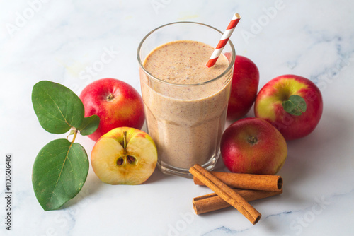 A glass of delicious apple ...