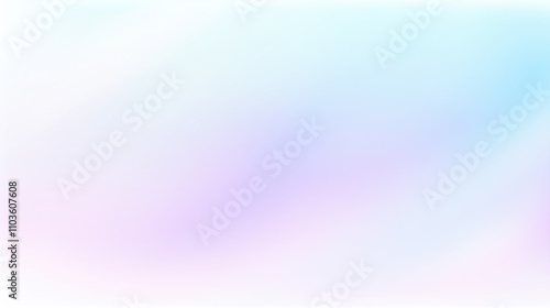 Blue and violet holographic gradient iridescent gradient on light background. Pastel soft pearlescent pattern in aesthetic style. photo