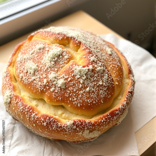 Cestino da panettiere pieno di diversi tipi di pane photo