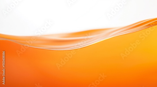 Abstract landscape texture and water level orange on white background.