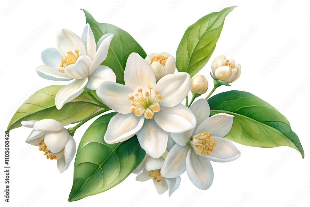 Obraz premium lily of the valley isolated on white