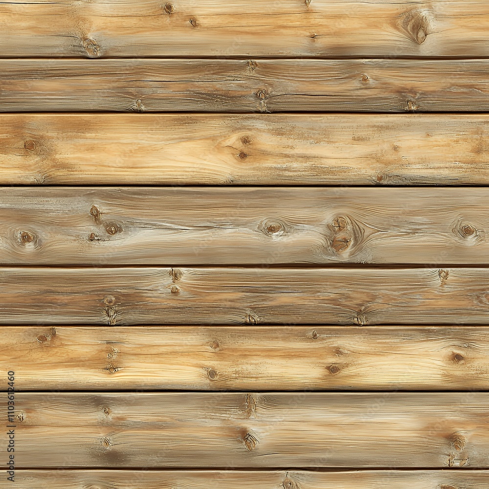 Naklejka premium A close-up view of wooden planks with a natural finish, showcasing texture and grain.