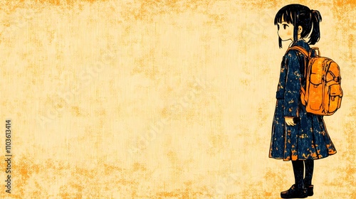 Wallpaper Mural Backpack-themed imagery featuring kids, suitable for use in creative projects centered on learning, travel, or outdoor experiences Torontodigital.ca