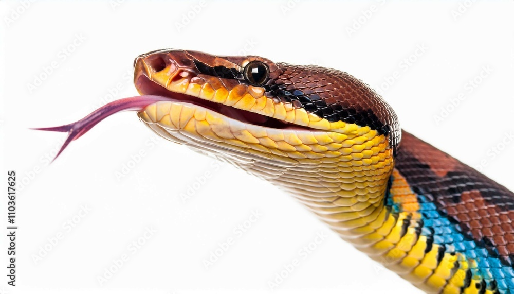 Fototapeta premium snake in front of background