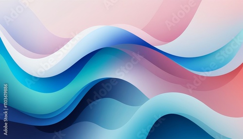 Modern 2D Wallpaper with Grainy Gradient Colors