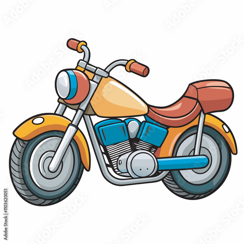 A motor cycle on a isoleted white background 