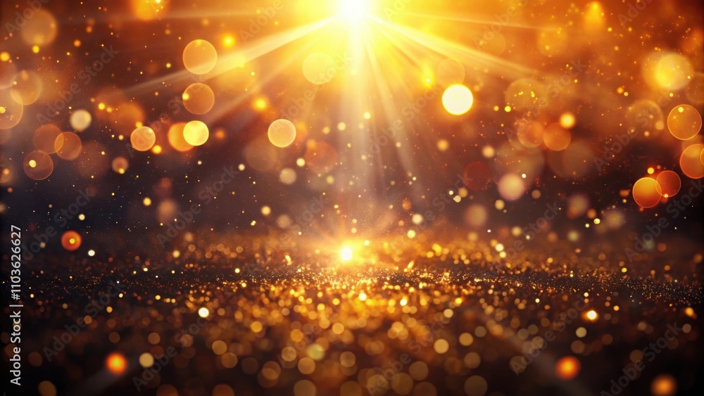Blur glow overlay with bokeh rays and sunlight beam glare Blur glow overlay with bokeh rays and sunlight beam glare