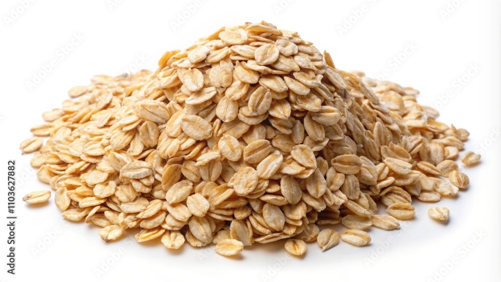 Oat flakes isolated on white background, oats, flakes, breakfast, healthy, food, nutrition, grains, organic, natural, ingredient Oat flakes isolated on white background, oats, flakes, breakfast, healthy, food, nutrition, grains, organic, natural, ingredient