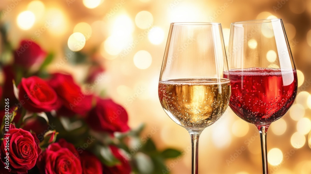 Elegance of Celebration with Wine and Roses Elegance of Celebration with Wine and Roses