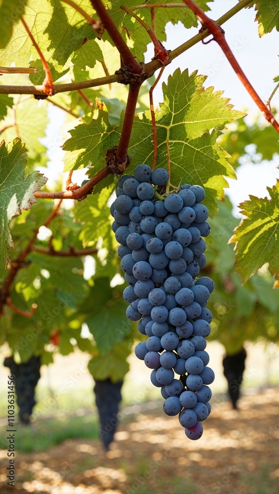 Naklejka premium Grape Vine A climbing plant with small sweet berries used to make wine