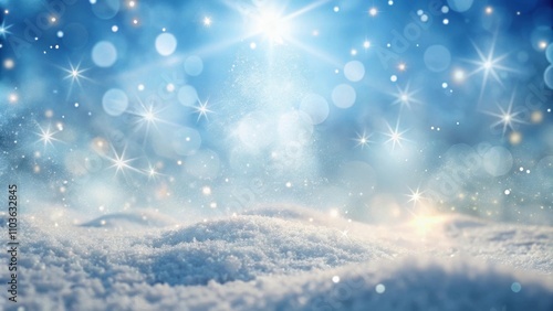 Wallpaper Mural Winter background with soft light and sparkling snow , winter, light, background, sparkle, snow, season, cold, white, holiday Torontodigital.ca