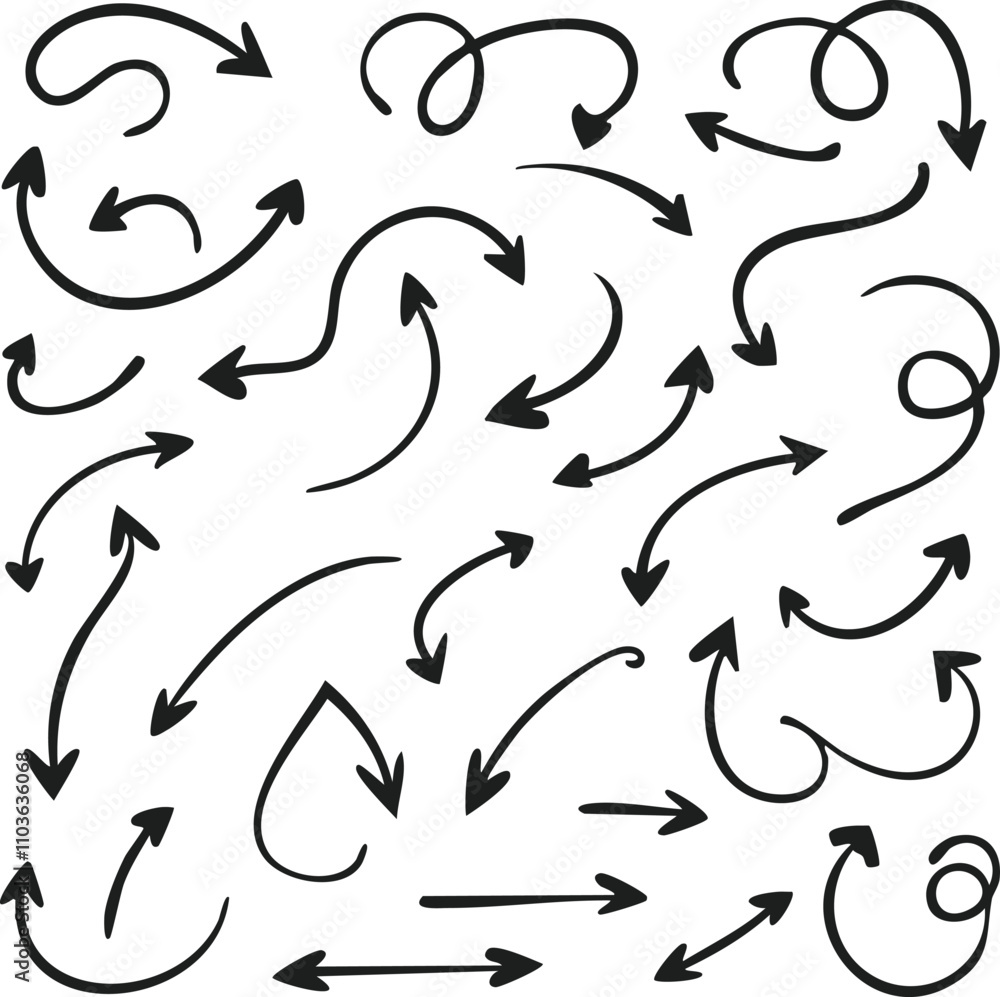 various arrows in different shapes and sizes various arrows in different shapes and sizes
