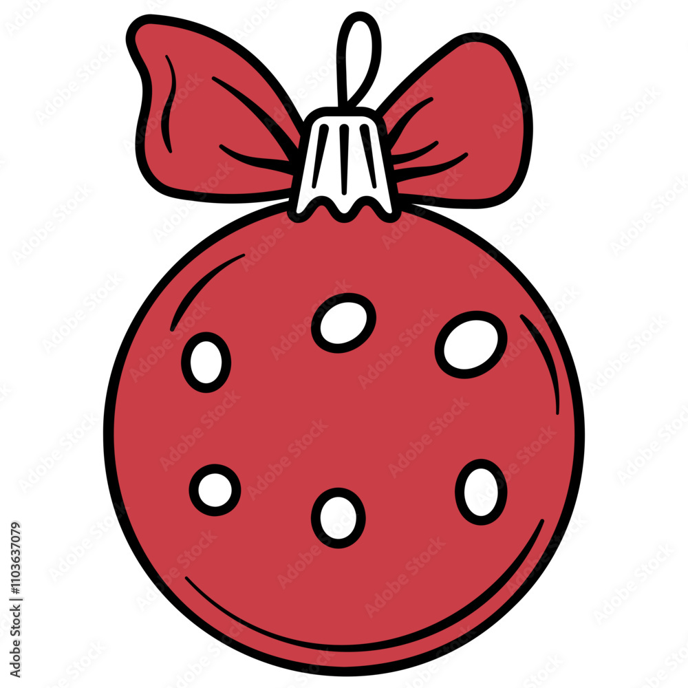 Obraz premium Christmas ball or New Year decoration for Christmas tree or without background