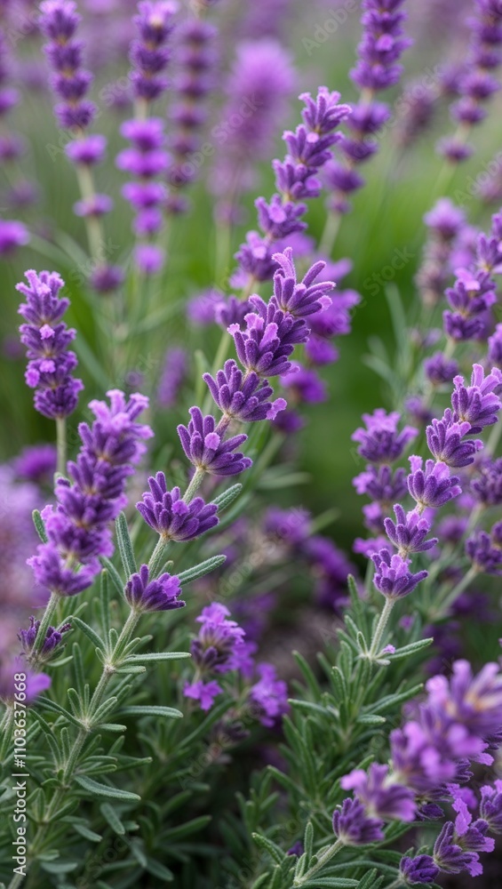 Naklejka premium Lavender Aromatic herb known for its purple flowers and calming scent