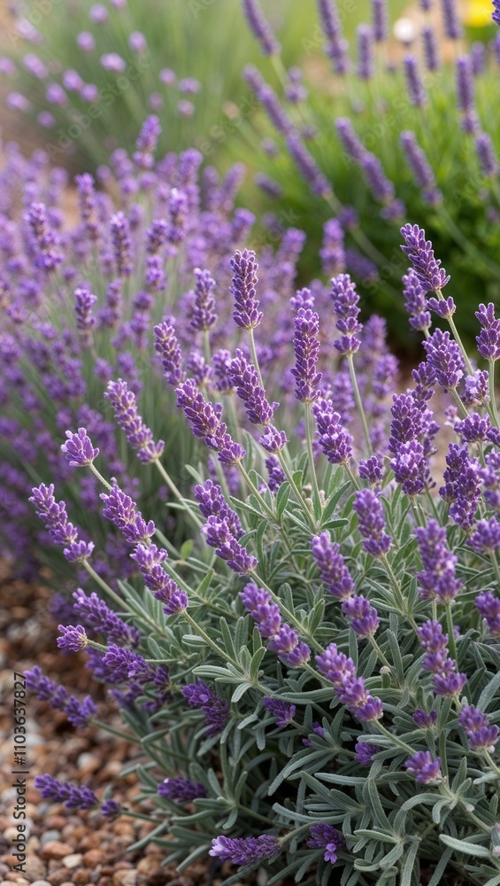Obraz premium Lavender Fragrant perennial herb with purple flowers known for its calming aroma and used in aromatherapy