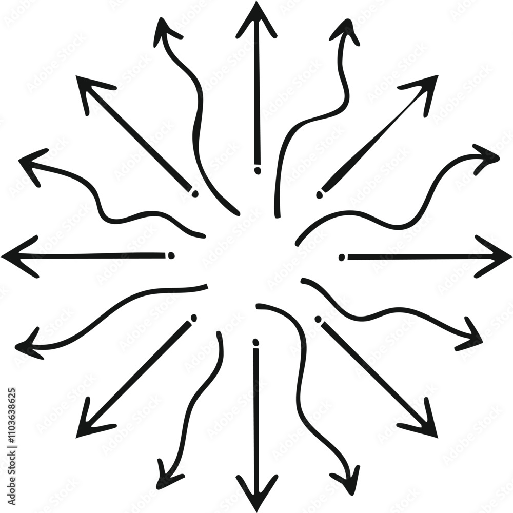 various arrows in different shapes and sizes various arrows in different shapes and sizes