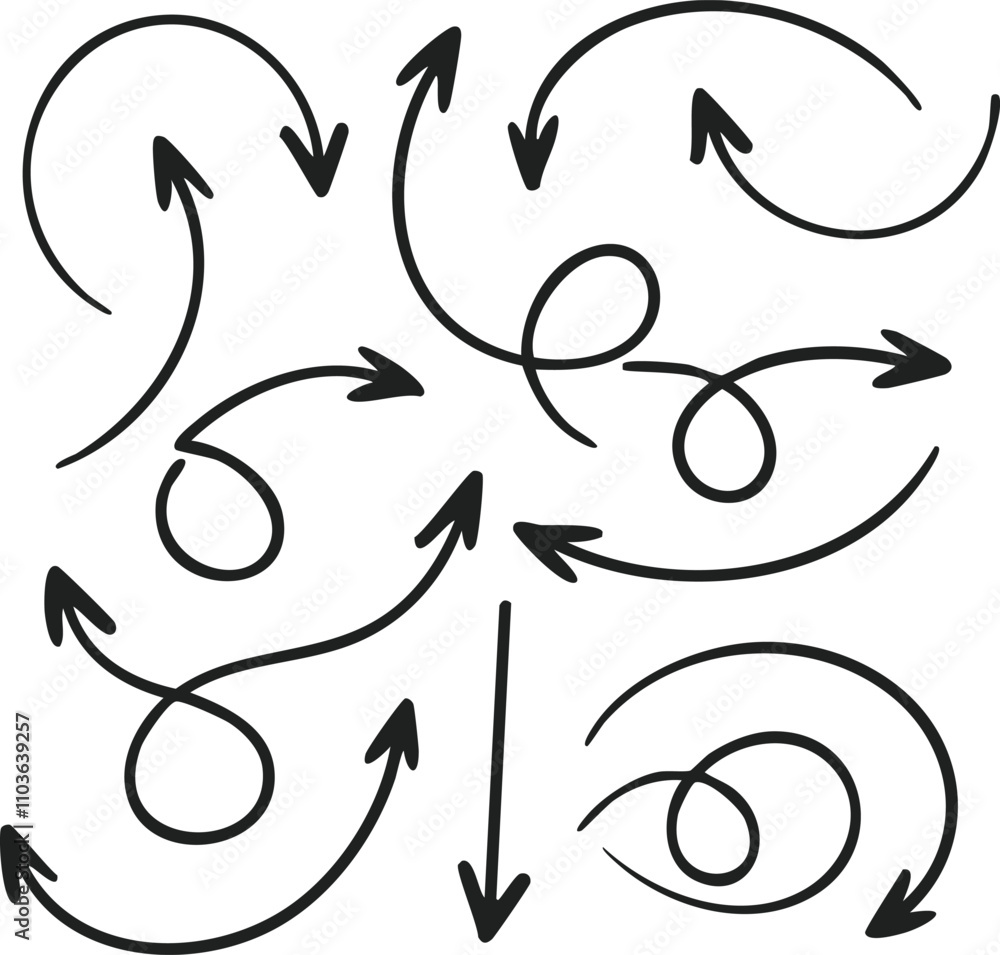various arrows in different shapes and sizes various arrows in different shapes and sizes