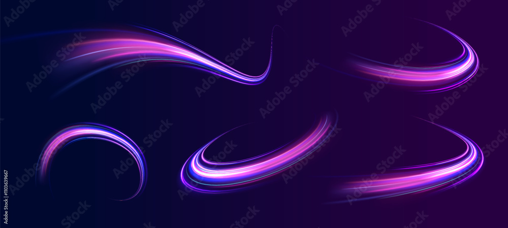 Horizontal speed lines connection vector background. Futuristic dynamic motion technology blue glowing lines air flow effect. Racing cars dynamic flash effects city road with long exposure. Horizontal speed lines connection vector background. Futuristic dynamic motion technology blue glowing lines air flow effect. Racing cars dynamic flash effects city road with long exposure.