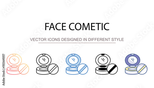 face cometic icon design with white background stock illustration photo