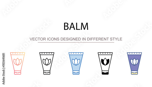 balm icon design with white background stock illustration