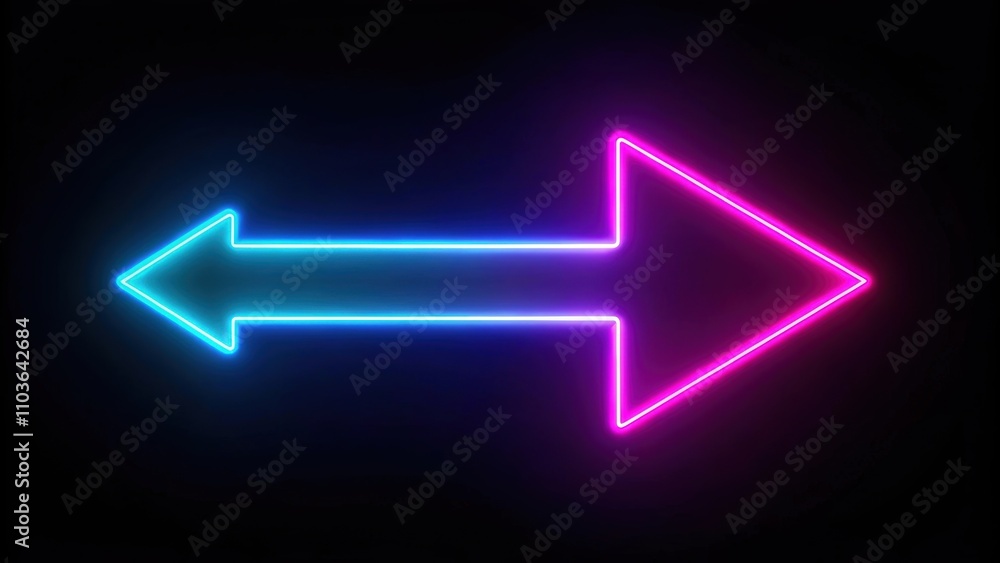 Abstract glowing neon arrow loading animation on black background, neon, arrow, loading, animation, abstract Abstract glowing neon arrow loading animation on black background, neon, arrow, loading, animation, abstract