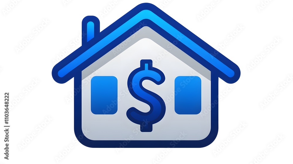 Minimal finance icon with a bold dollar sign, clean lines, and a modern design Minimal finance icon with a bold dollar sign, clean lines, and a modern design