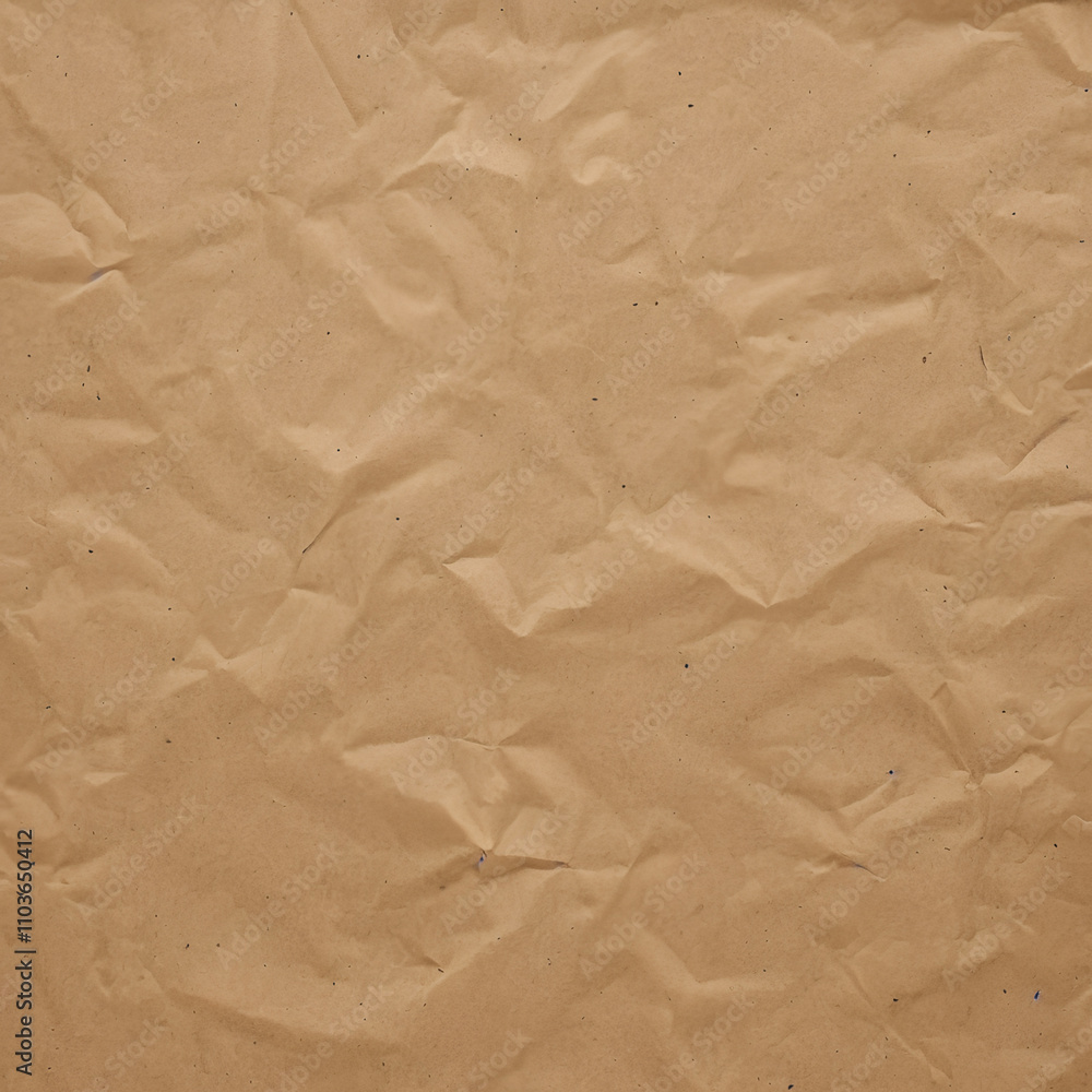 Fototapeta premium abstract crumpled and creased brown paper texture background