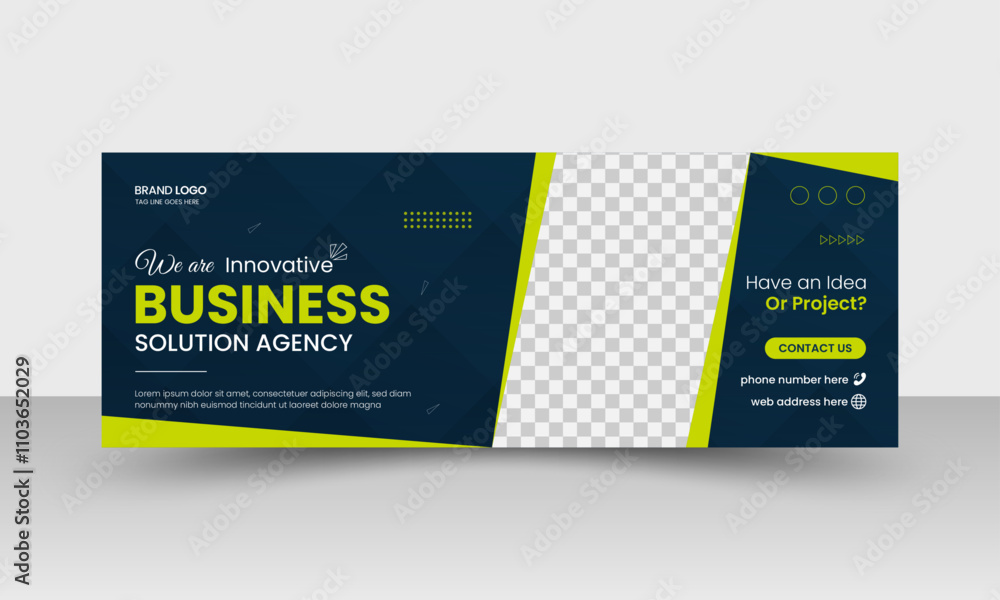 Creative modern business marketing facebook cover design template Creative modern business marketing facebook cover design template