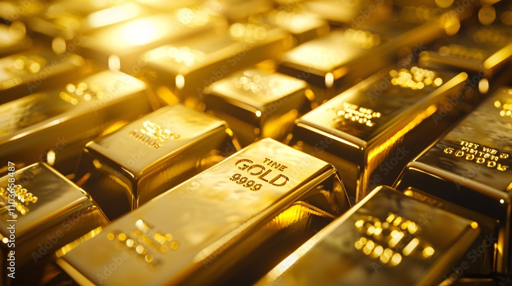 Stacked gold bars representing the abundance of wealth finance and prosperity A symbolism of economic success lucrative investment and financial security Stacked gold bars representing the abundance of wealth finance and prosperity A symbolism of economic success lucrative investment and financial security