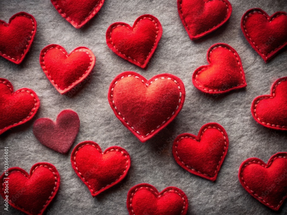 Romantic Low Light Photography of Decorative Red Felt Hearts on a Soft Background for Valentine's Day Celebration - Heartfelt Design Inspiration and Creative Decor Ideas Romantic Low Light Photography of Decorative Red Felt Hearts on a Soft Background for Valentine's Day Celebration - Heartfelt Design Inspiration and Creative Decor Ideas