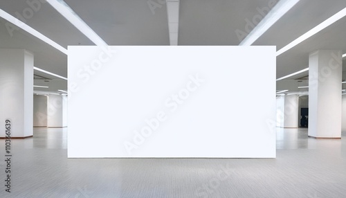 Blank Banner in Exhibition Hall