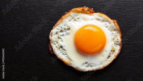 Fried egg sunny side up photo