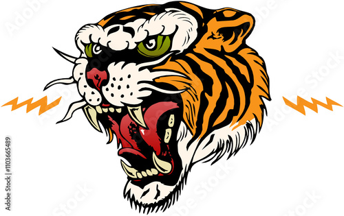 Tigre Tattoo old school style tatouage