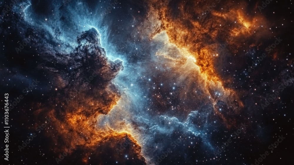 Stellar explosion in space cosmic clouds digital art night sky close-up astronomical wonder Stellar explosion in space cosmic clouds digital art night sky close-up astronomical wonder