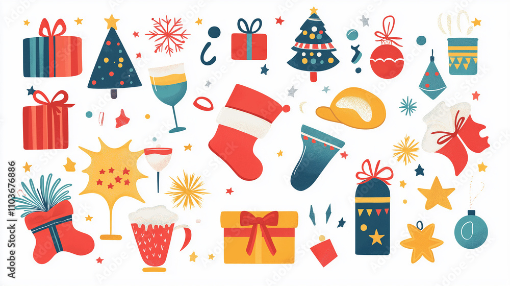 クリスマスのイラスト素材集 クリスマスのイラスト素材集