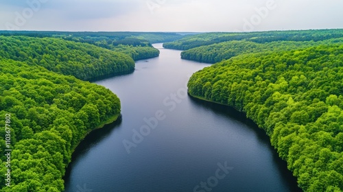 River serenity exploring environmental considerations and resource management in nature's lush landscapes