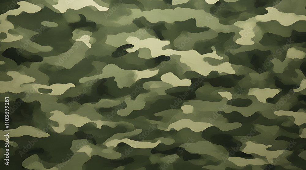 Fototapeta premium camouflage, army style, blurred background, hunting, khaki, modern design for fabric