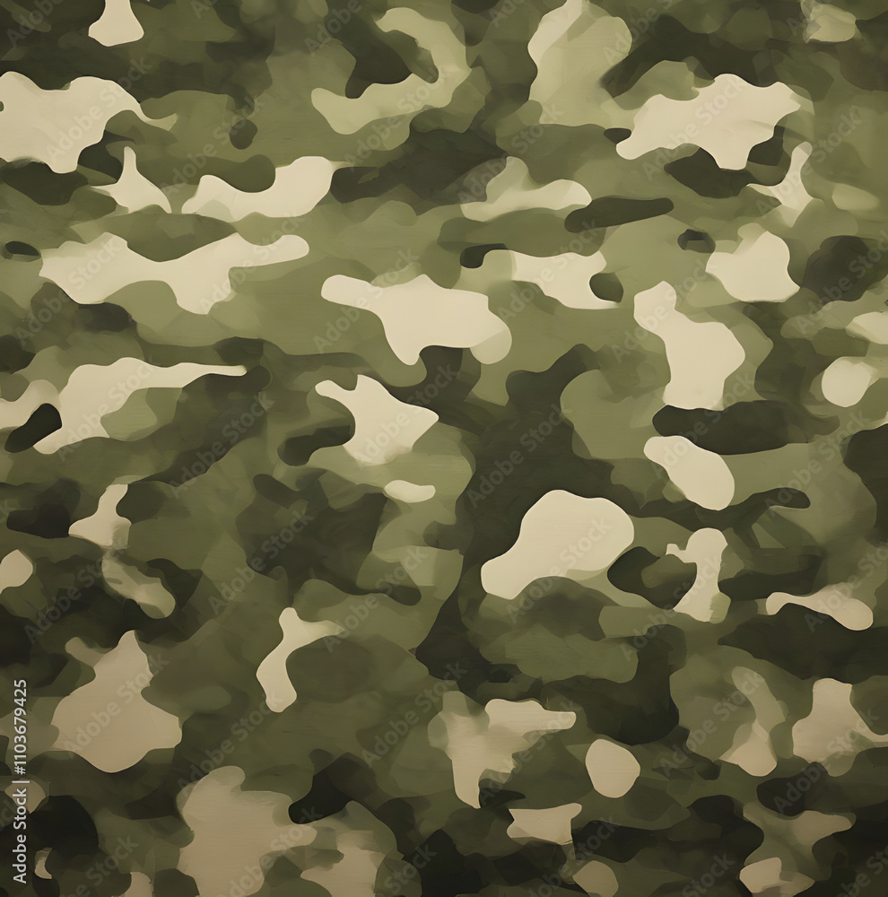 Fototapeta premium camouflage texture, army style, blurred background, protective print