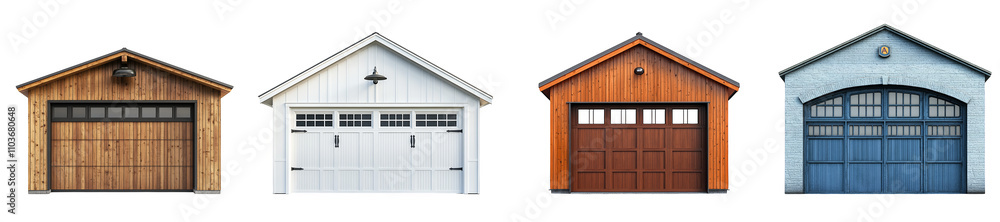 wooden garage doors white garage door urban garage design modern aesthetic transparent background wooden garage doors white garage door urban garage design modern aesthetic transparent background