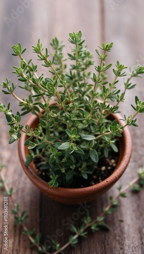 Wallpaper Mural Thyme Aromatic herb with tiny leaves widely used in Mediterranean cooking Torontodigital.ca