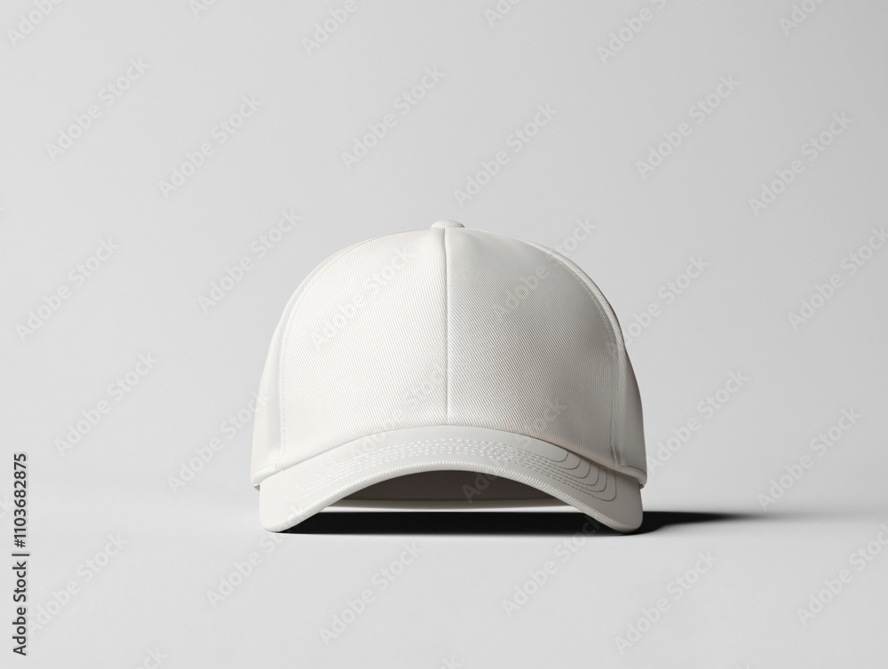 Positioning a Simple Mockup of a Plain Baseball Cap in a Minimalist Studio Setting for Design Presentation Positioning a Simple Mockup of a Plain Baseball Cap in a Minimalist Studio Setting for Design Presentation