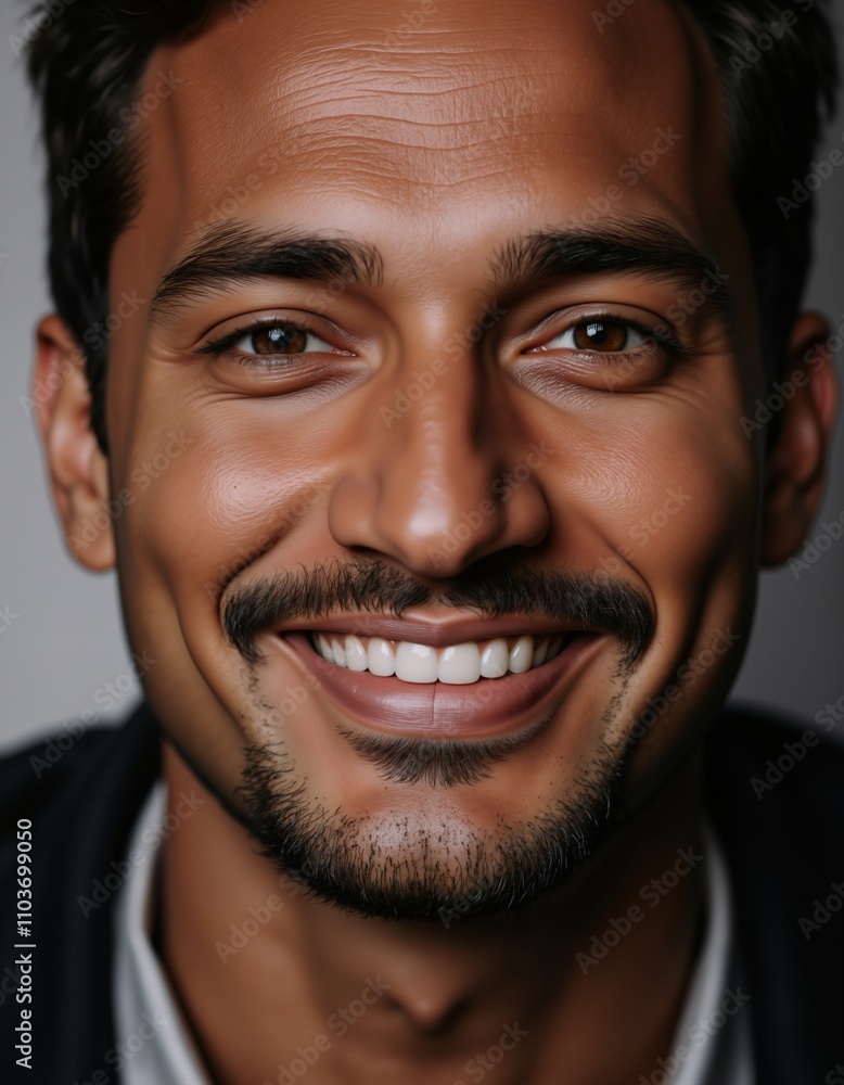 Portrait of a smiling businessman showing confidence and success Portrait of a smiling businessman showing confidence and success