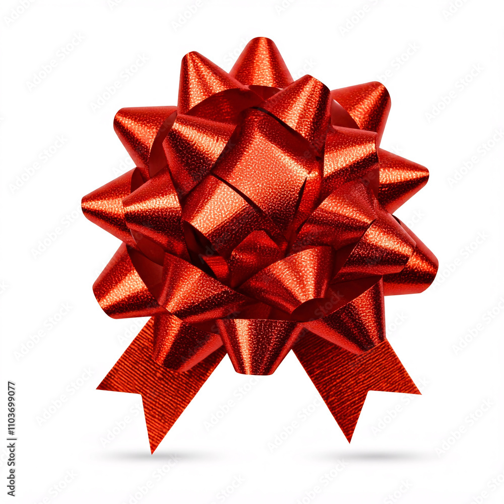 A festive red bow, perfect for wrapping gifts or adding a touch of cheer A festive red bow, perfect for wrapping gifts or adding a touch of cheer